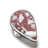 Silver Leaf Jasper Gemstone 925 Sterling Silver gift Jewelry Ring Size 7 M7K94