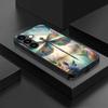 Dragonfly pattern tempered glass phone case suitable for Samsung GalaxyS26 S25 S24 S23 S22 S20FE/Ultra/Plus anti drop back cover