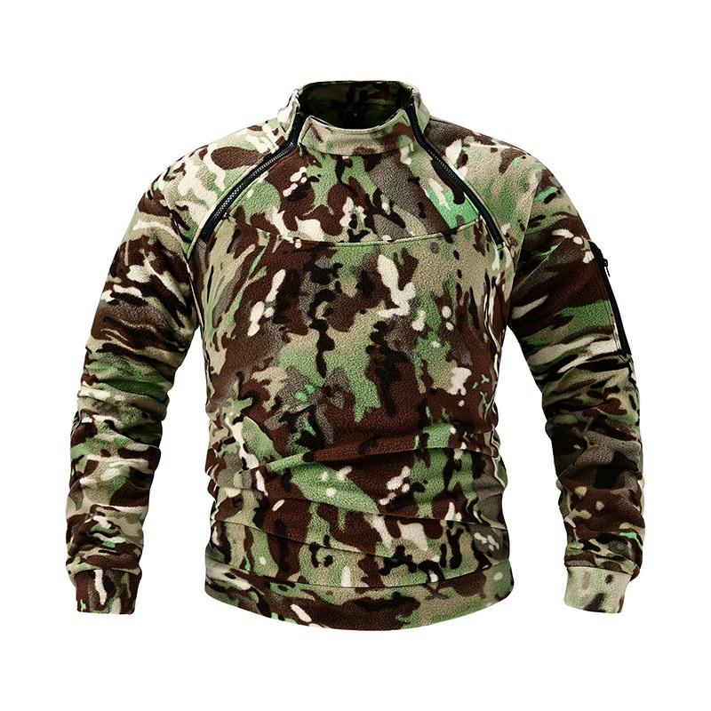 Maglione da Uomo con Collo Alto Mantiene Caldo in Autunno e Inverno Liscio Monocolore Sport Outdoor Caldo e Traspirante Abbigliamento Tattico da Uomo