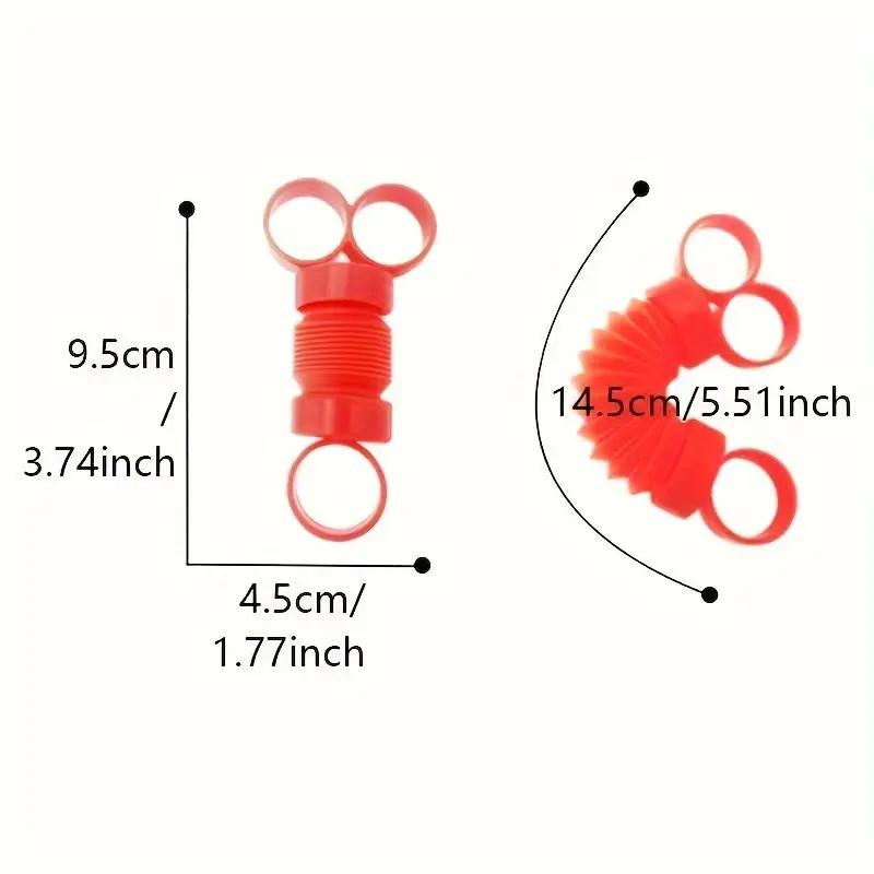 1PCS Decompression Toy Finger Telescopic Tube POP Finger Pull Tube Bellows Children's Toy Elastic Finger Exerciser