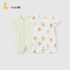 TONGTAI Infant Summer Short-Sleeve Pure Cotton Romper 2-Pack