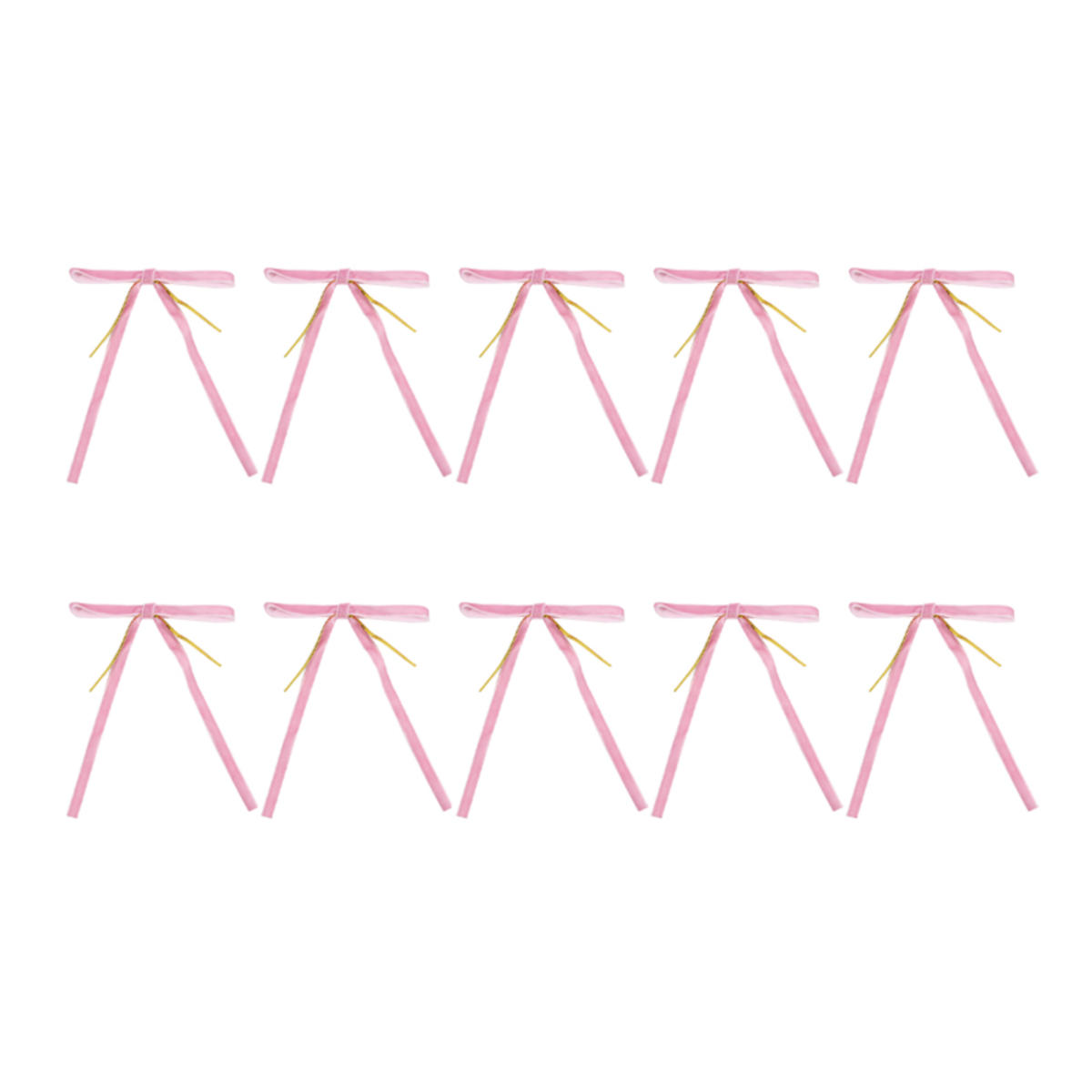 

Christmas Bows Christmas Tree Ornaments for Wreaths Velvet Ribbon Bows for Indoor Outdoor Party Decorations 10Pcs розовый