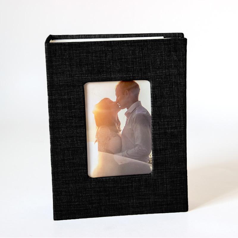

6-inch Cloth Insert Photo Album Linen Cover Family Wedding Photo Album