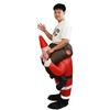 Santa Costume Funny Father Christmas Riding Inflatable Show Party Cosplay Role Playing Props Adult(150 190cm)