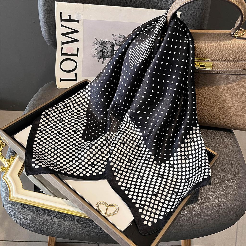 100% Pure Silk Scarf For Women Foulard High Quality Square Female Headkerchief Neckerchief Shawl Wraps Hijab Bandana Scarves