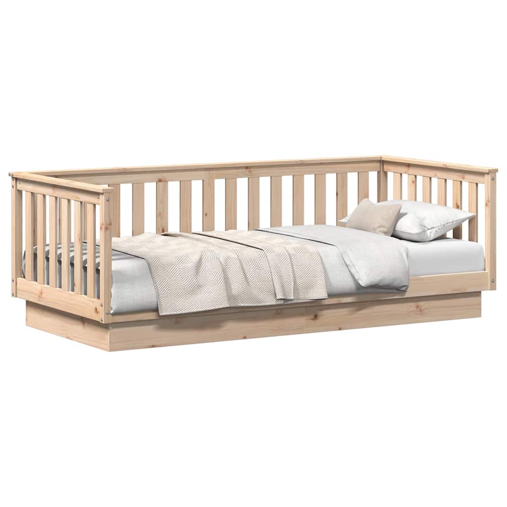Daybed Without Mattress 90 X 200 Cm Solid Pine Wood