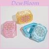 Traditional Jewelry Storage Box With Embroidered Octagonal Design For Gift And Collection