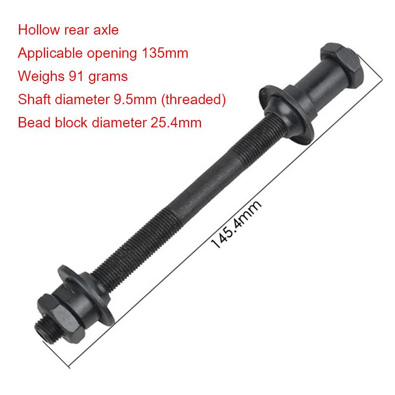 Axe De Moyeu De Roue De Vélo - Plein Ou Creux - Universel Pour Fixie, BMX, VTT