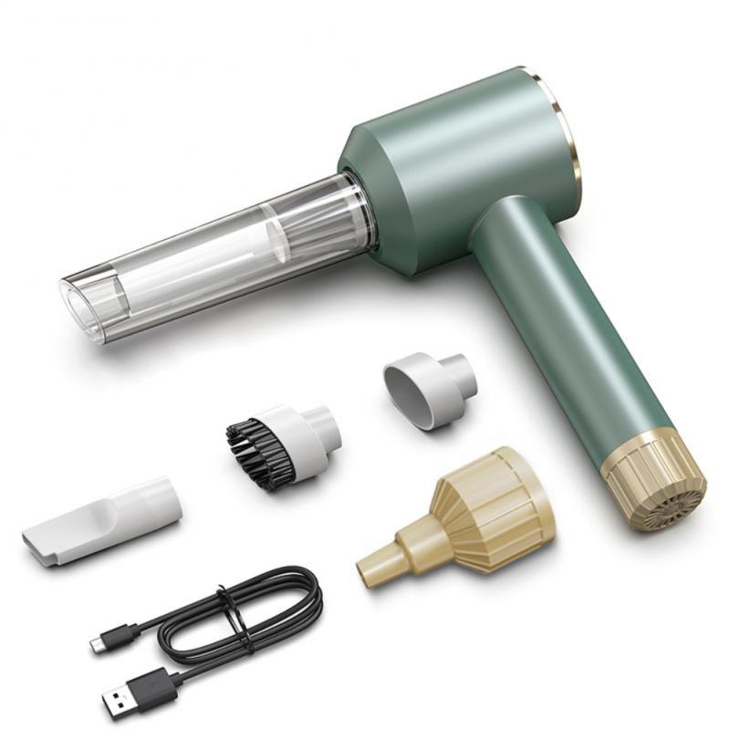 2 In 1 Handheld Vacuum Cleaner Blowable Cordless Vehicle Mounted Vacuum Cleaner Rechargeable Dust Catcher Vacuum Cleaner
