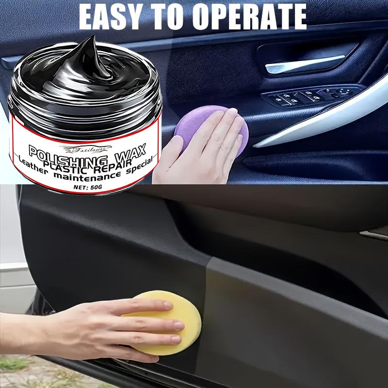 3 Second Plastic Repairer - Fast Restoration Formula for Dashboards, Tires, Bumpers and Seats - Long-Lasting ABS Coating Agent w