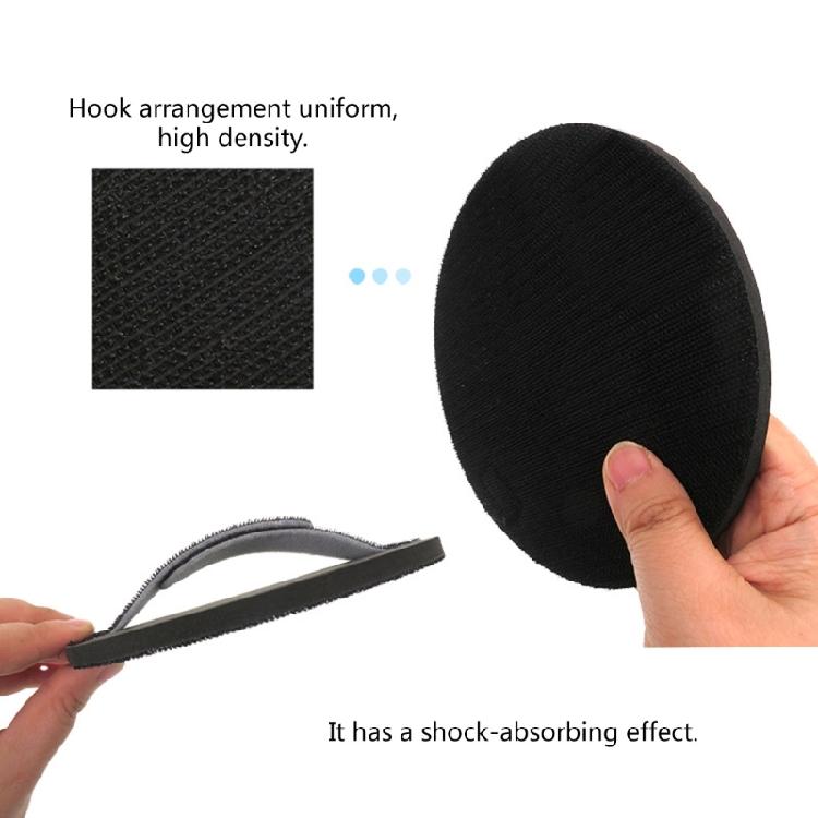 Handheld Flexible Sanding Discs Hand Pad with Hook and Loop Pad for Waxing