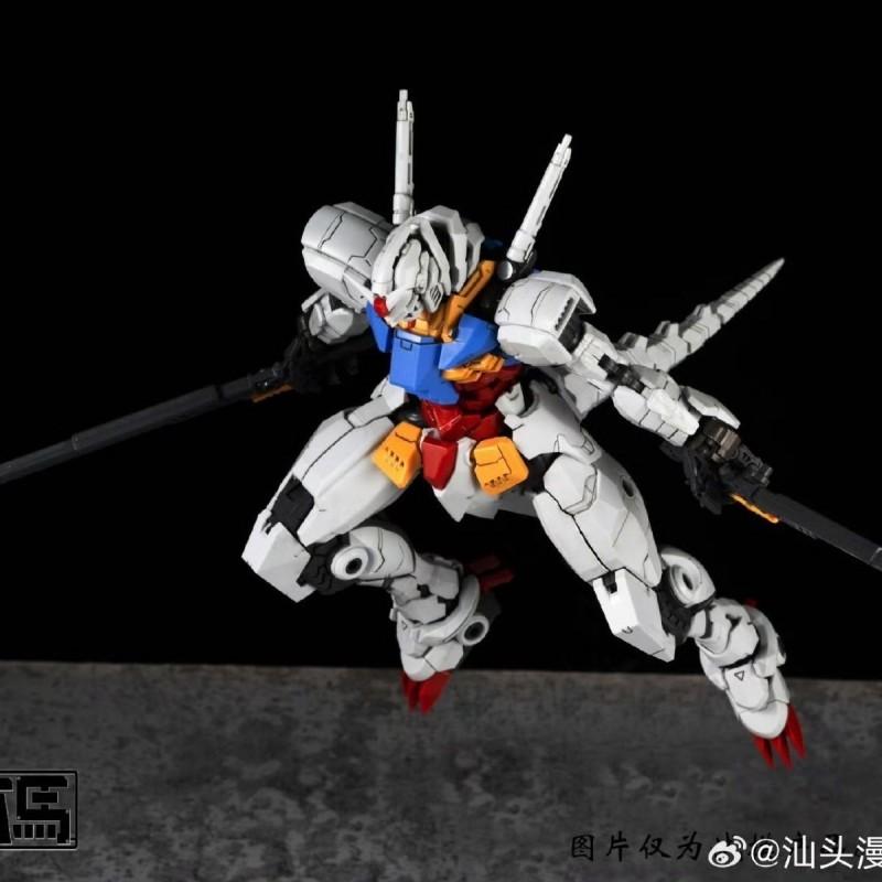 Trojan Preto MG 1/100 Transformação Fio de Aço Estilo Antena Dupla RX-78-2 Unicórnio Figuras Modelo Montado Brinquedo Mecha presentes