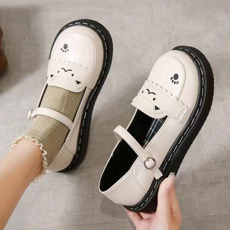 Simple Small Leather Shoes Jk Daily Flat Bottom Lightweight Versatile Fashion College Niche Non-slip Summer and Autumn