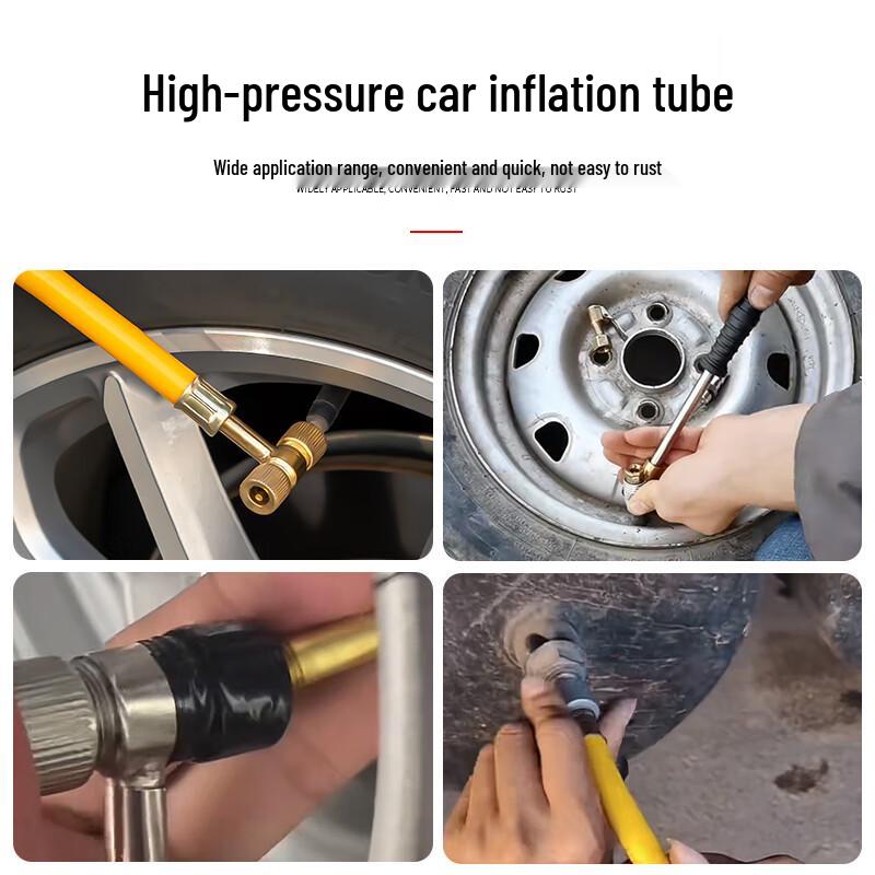 JZDASI Auto Repair Tire Inflator with Pressure Gauge