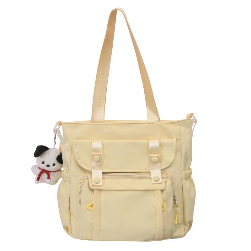 Large Capacity Shoulder Bag Student Class Book Handbag for Women