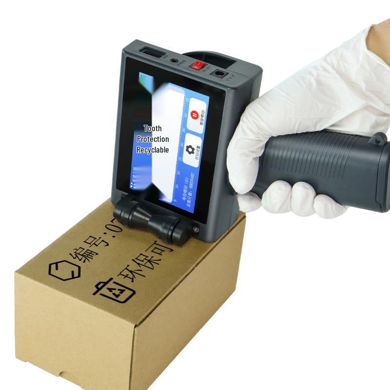 T10 Compact Handheld Inkjet Printer for Production Date, Batch Number, QR Code, and Label Printing