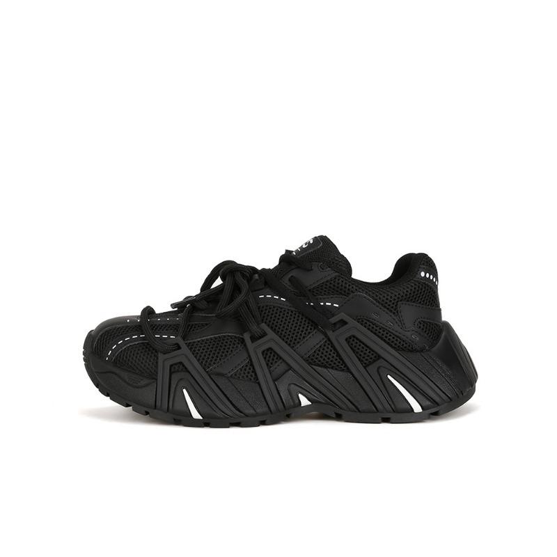 

~ Живописная девушка, модная пара шнурков, сетчатая вставка, папины кроссовки на толстой подошве с увеличением роста 40