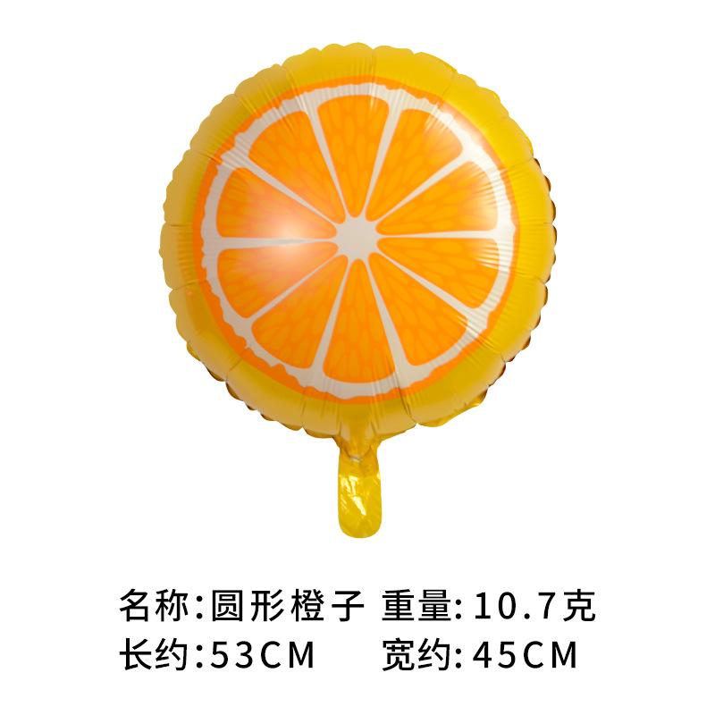 Mexican Summer Party Decorated Fruit Balloon Tropical Cactus Pineapple Watermelon Taco Strawberry Aluminum Balloon