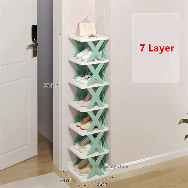 5/6/7/8/9 Layer Detachable Shoe Racks Storage Organizer Family Household Rack Multi Layer Shoes Shelf Color Cabinet Shoes Racks