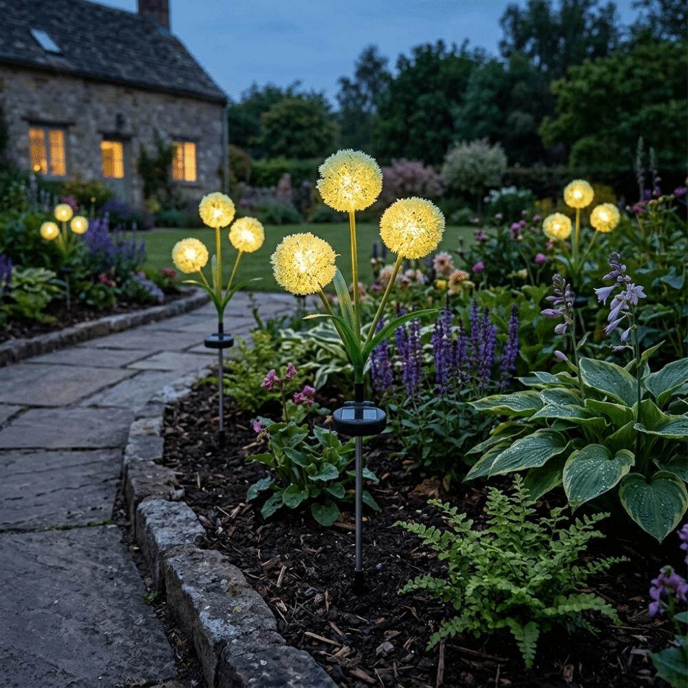 Waterproof Dandelion Lights Solar Powered Solar Yard Lights New Solar Outdoor Lights