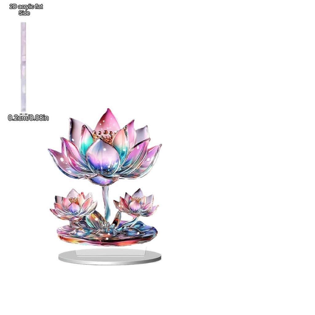 Lotus Home Tabletop Decorations, Nurseries, Home Desk Living Room Decoration, Restaurant Shop Decor, Farmhouse Lake Life Decor for Bedroom Living