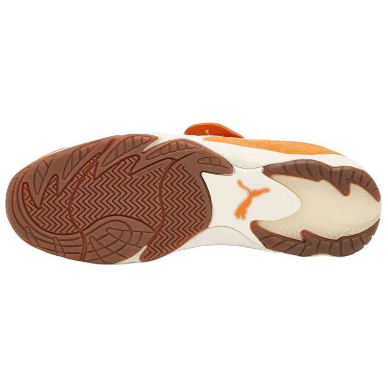 Puma King Indoor Royalty Maple Syrup Frosted Ivory Men Sneakers Orange 401684-03