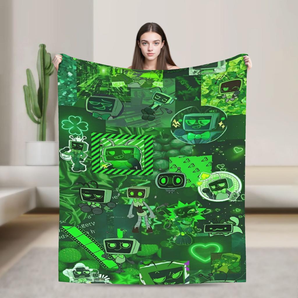 Dandys World Pebble  Blanket  Fleece Novelty Warm Throw Blankets for Bedding Lounge Spring Autumn