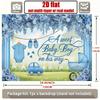 1Pcs Boy On His Way Creative Party Decoration Background Kids Backdrop Decorations For Photo Studio Photo Booth Party