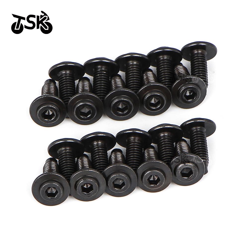 Stainless Steel Flat Head Inner Hexagon Screw Bolt M5 5mm for Ducati Motorcycle Cowling Fairing Plastic Cover Black