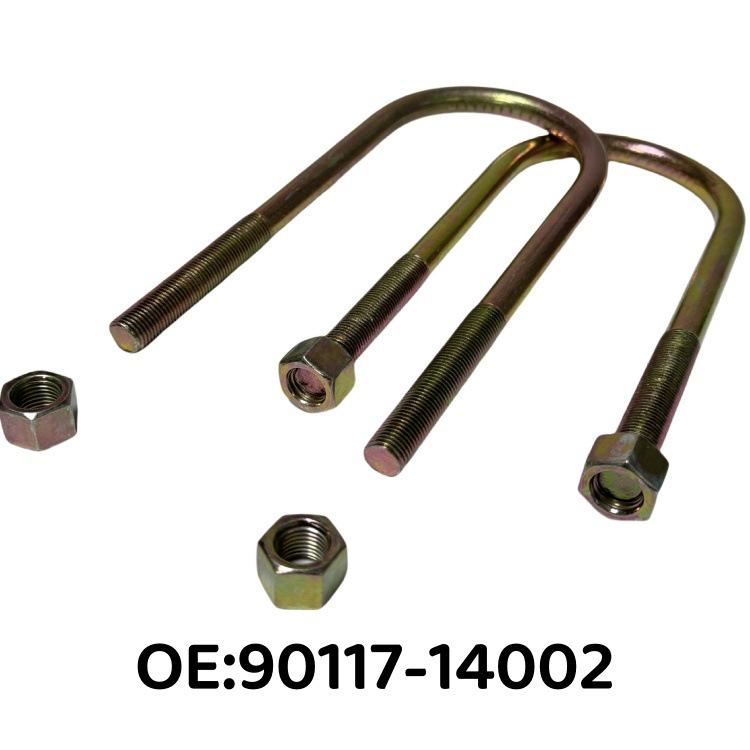 2014-2015 Toyota Land Cruiser GRJ79 Steel Plate U-Bolts (Part No. 90117-14002). 90117-14002