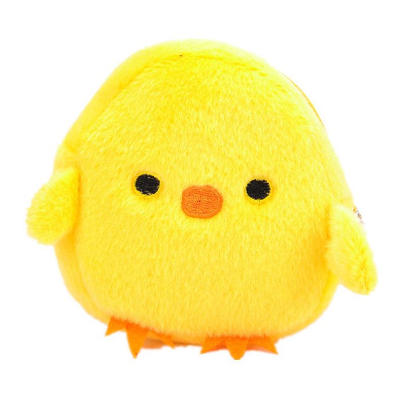 1Pcs Cute Little Yellow Chicken Coin Purse Soft Mini Cartoon Coin Purse