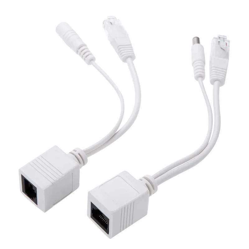 New Passive Power Over Ethernet Adapter Cable POE Cable POE Splitter RJ45 Injector Power Supply Module 12-48v for IP Camea
