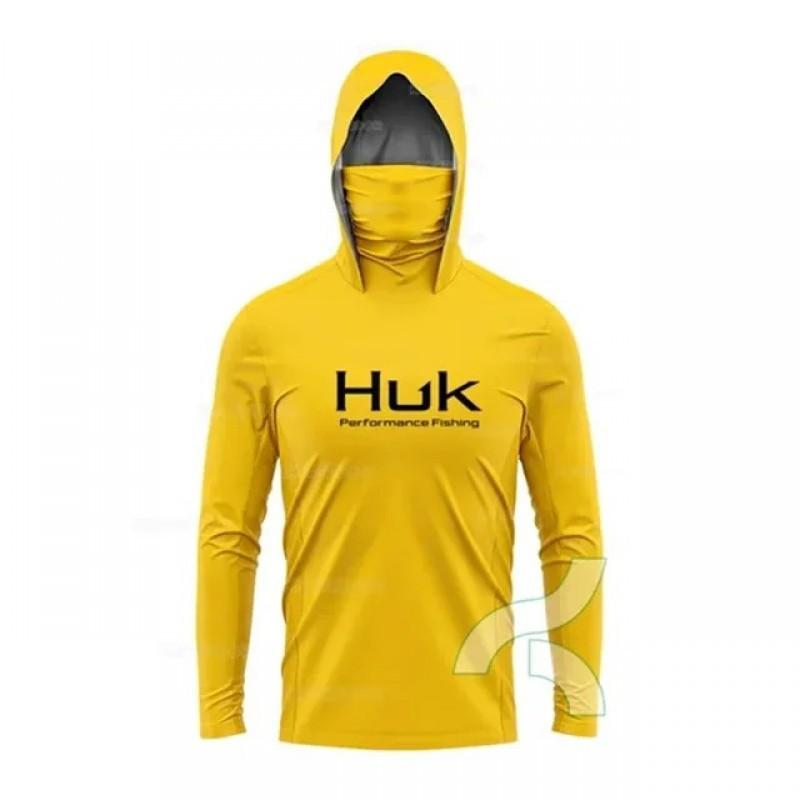 

Huk Camouflage Sunscreen Fishing Clothes Mask Collar Outdoor Hoodie Light Long-sleeved Luatui S