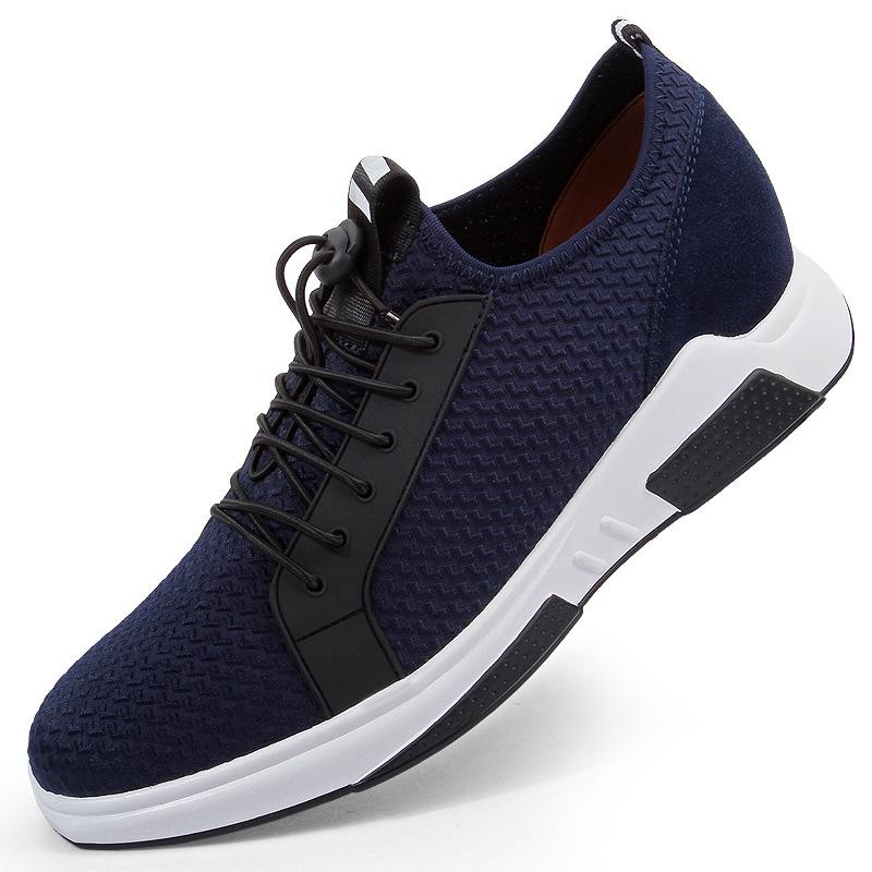 Height-increasing shoes Men's invisible 8cm height-increasing men's shoes Fashion breathable casual shoes Lightweight running shoes