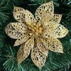 Decor Wedding Party Glitter Hollow Xmas Tree Decorations Flowers Christmas