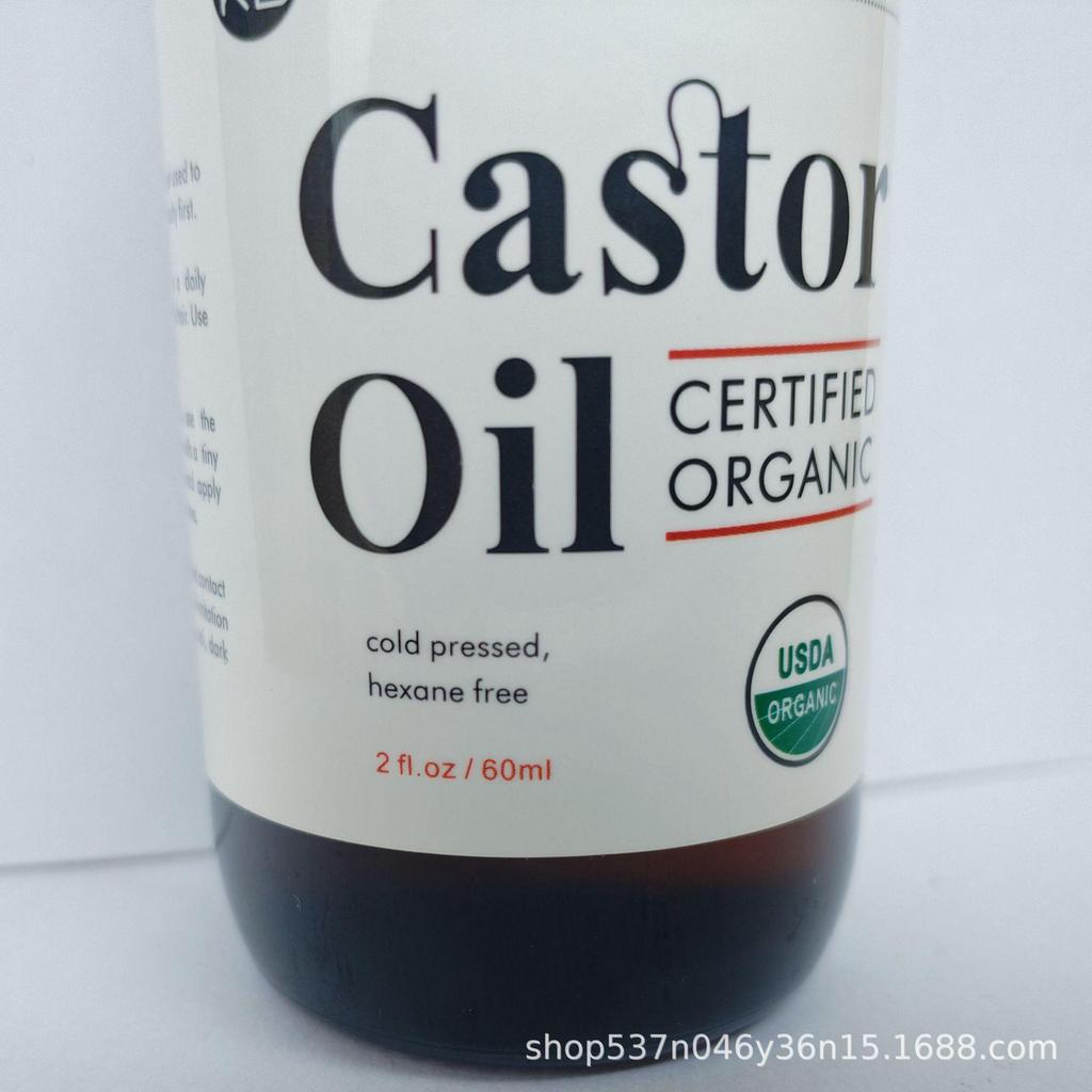 Organic Castor Oil for Hair, Eyebrow & Eyelash Care - 60ML