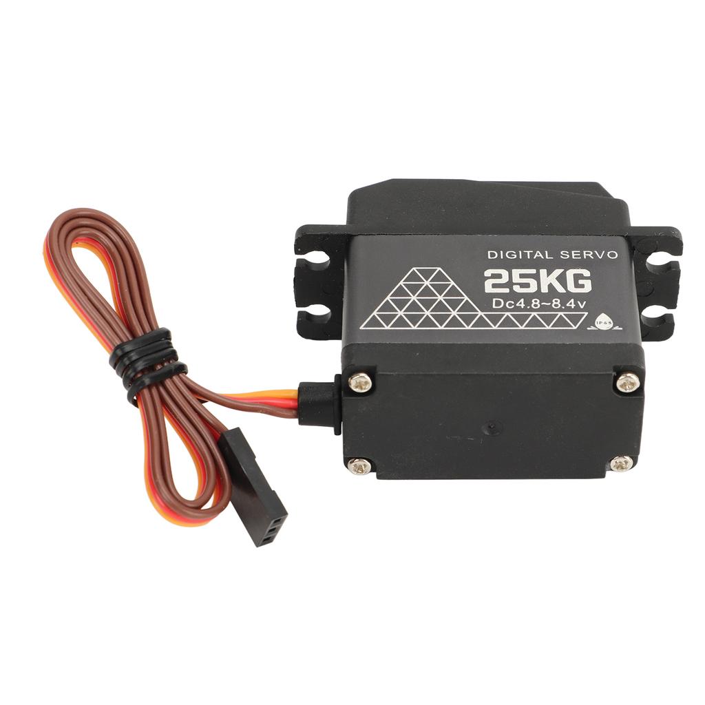RC Digital Servo 25kg DC 4.8?8.4V Double Ball Bearing Waterproof Digital Steering Servo for 110