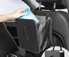 Car Trash Can Car Trash Bag Bin Hanging Waterproof Automotive Car Garbage Cans Leak Proof Vehicle Trash Can Black
