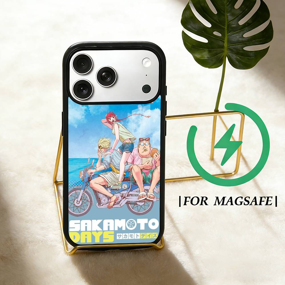 Anime S-Sakamoto D-Days Phone Case For iPhone 17,16,15,14,13,12,Plus,Pro,Max for Magsafe Magnetic Wireless Charging