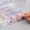 1Pcs Transparent Plastic Storage Box Adjustable Display Case Container Box Jewelry Button Hardware Tool Storage 14 Grids