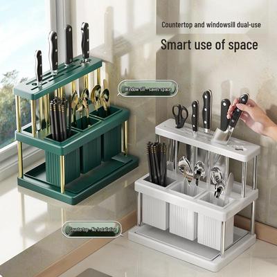 Elegante Portautensili Multifunzione per Piano Cucina