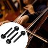 4Pcs Ebony Wood Cello Machine Heads Universals Cello Replacement Tuning Pegs Cello Strings Replacement Part Enduring