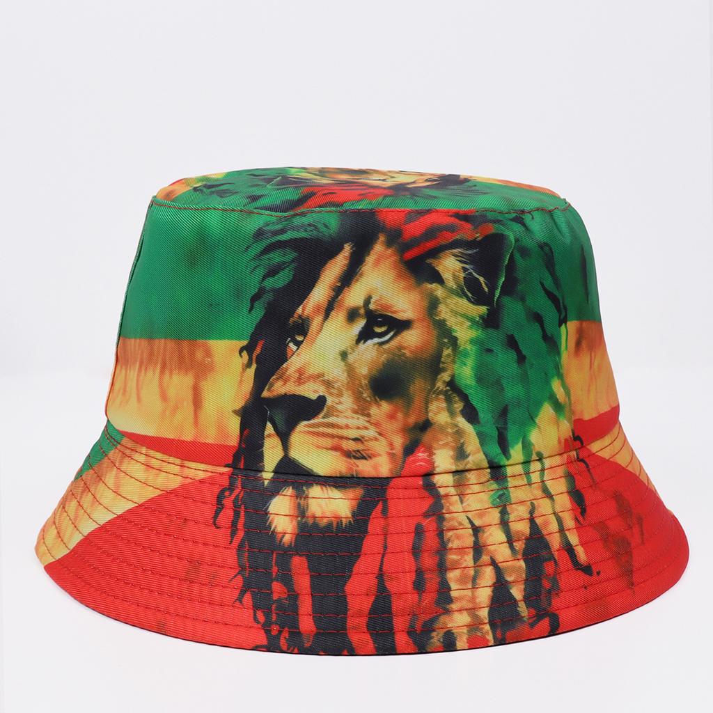 Europäischer und amerikanischer Stil doppelseitiger Fischerhut Männer und Frauen D-Druck Sonnenschutz Basin-Hut Street Hip Hop Sonnenschutz atmungsaktiv Outdoor-Hut