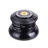 44mm Road Bike Sealed Bearings Headset For 1-1/8 to 1.5" Tapered Tube Fork Black