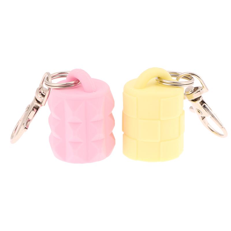 1/3 Pcs Silicone Lip Gloss Keychain Caps For Women Travel Convenient Beauty Product Accessories Travel Makeup Tool Accessory