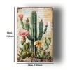 Vintage Metal Cactus Wall Art Sign Decor for Bar Home