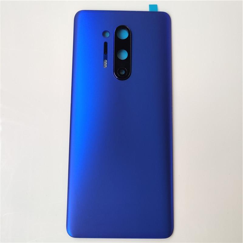 Back Battery Cover Door Rear Glass For Oneplus 8 Pro Battery Cover Housing With Camera Lens For One plus 8 Pro