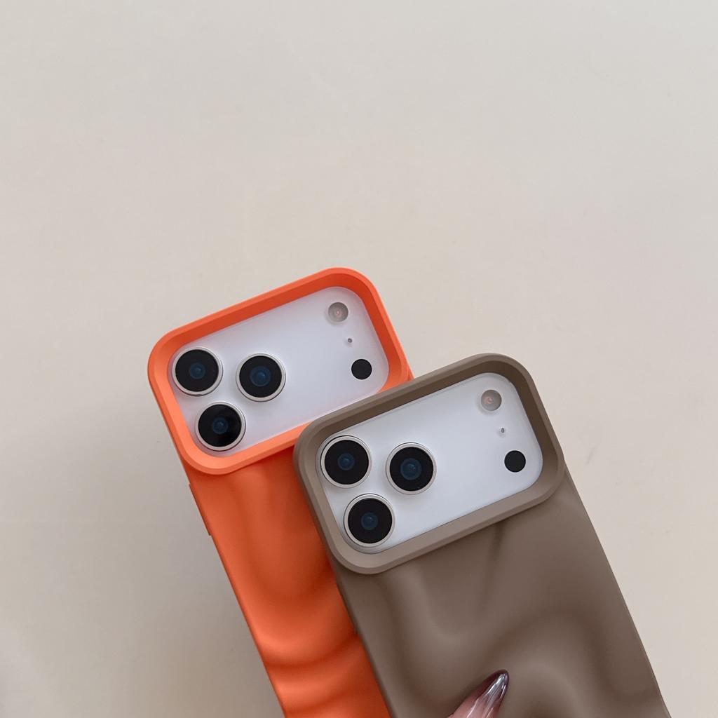Niche Wind Simple Water Ripple Suitable for iPhone16Pro Max Mobile Phone Case Apple 17 Soft Case Matte 14/15
