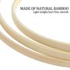 18Pcs Bamboo Floral Hoops Set Multipurpose Bamboo Wreath Ring DIY Dreamcatcher Crafts Chrismas Wedding Wreath Decoration 6 Sizes