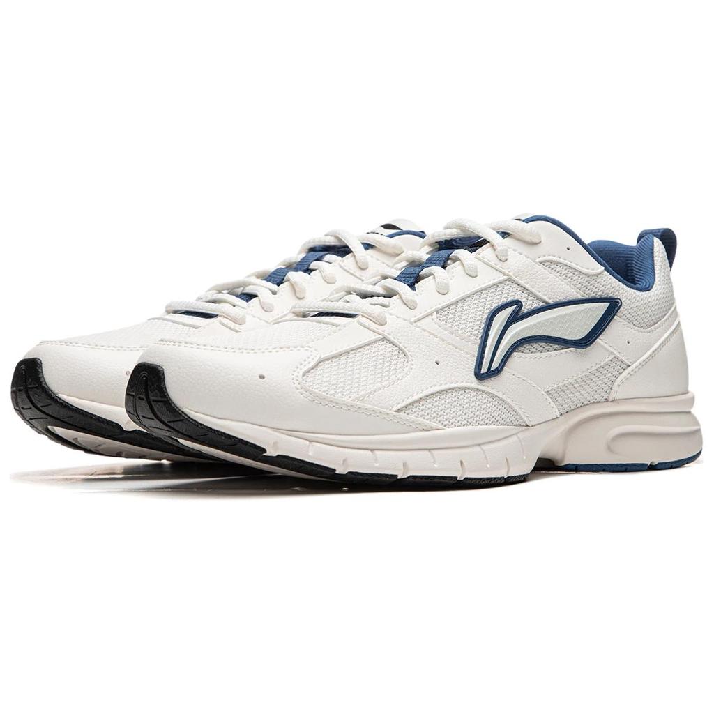 Li Ning Minimalist Trendy Lightweight Rebound Shock Absorption Non-Slip Wear-Resistant Breathable Low-Top Running Shoes Men Sneakers ARSU067-3